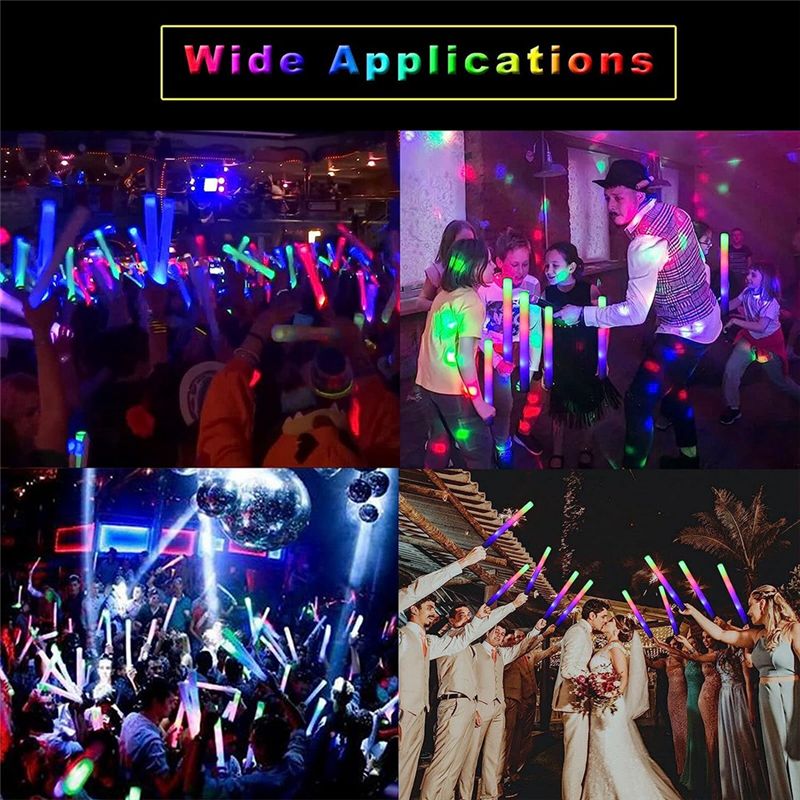 A75K Glow Sticks Bulk, LED Foa - огляд і ціна Flashing Led Foam Sticks Party