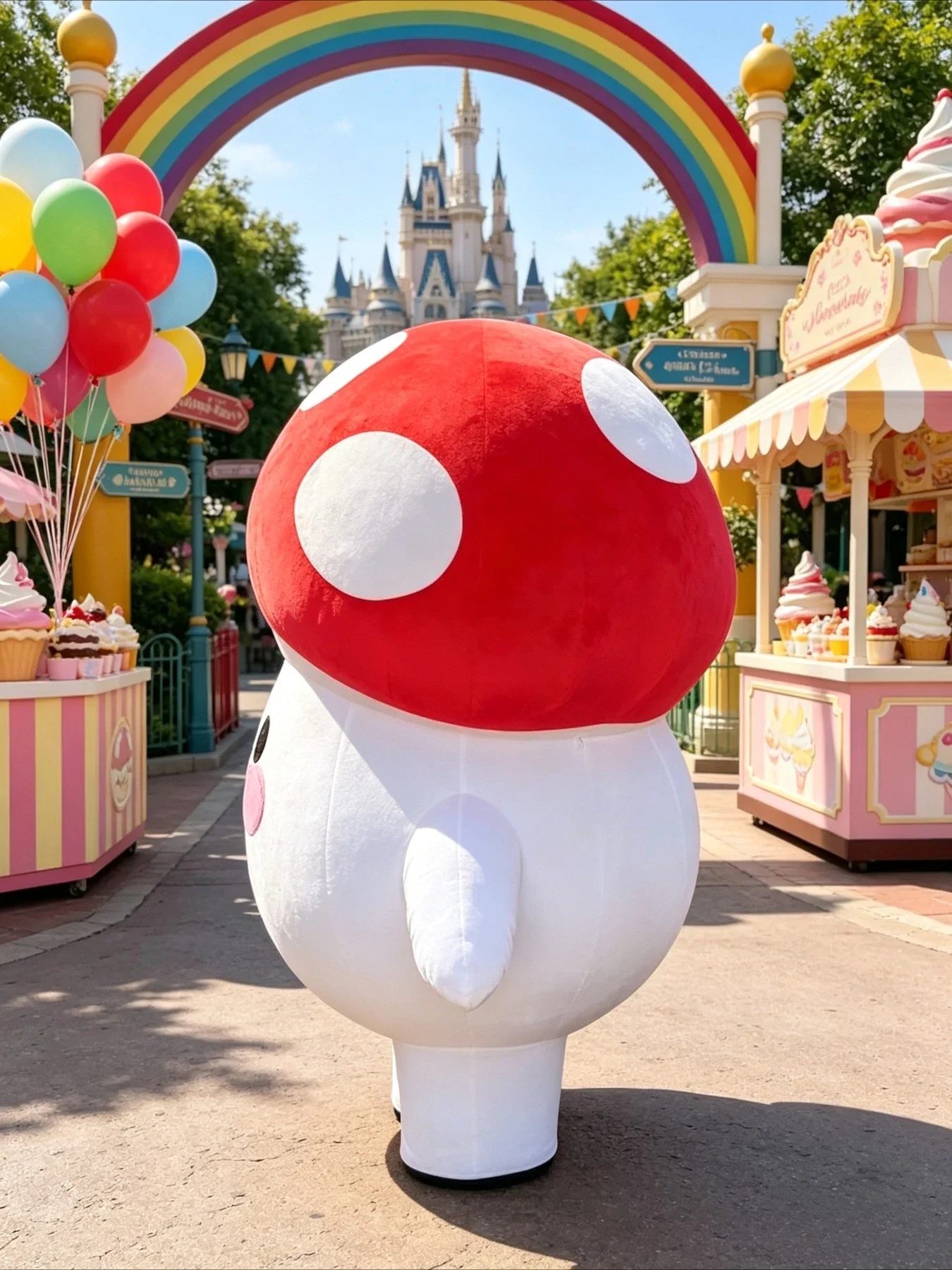 Cute Mushroom Inflatable Masco - огляд і ціна Costumes