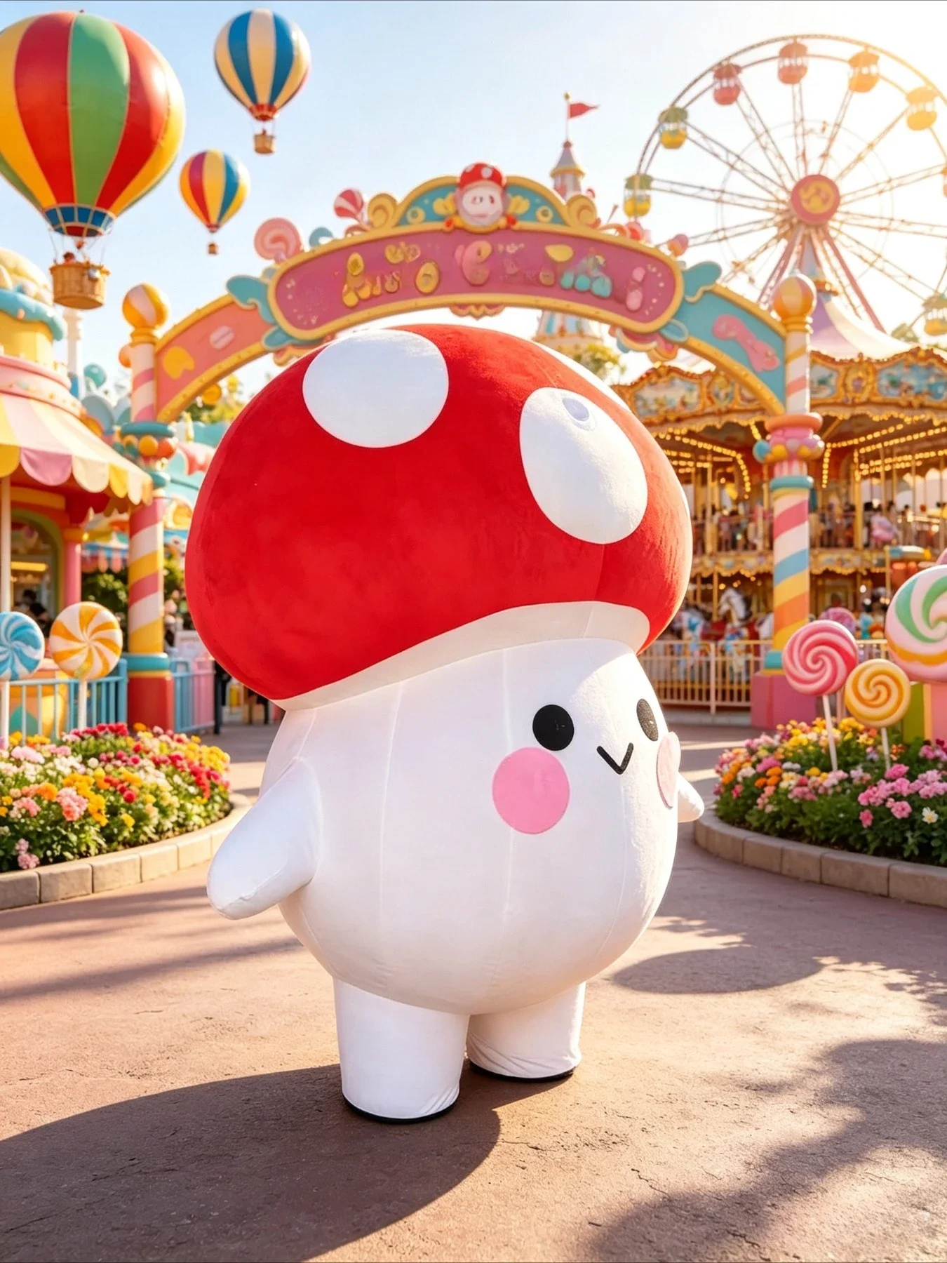 Cute Mushroom Inflatable Masco - огляд і ціна Costumes