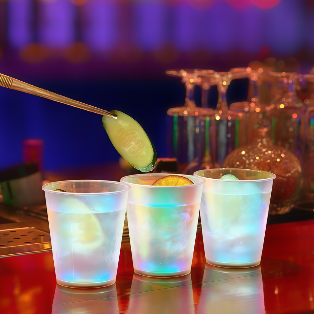 10pcs LED Glow in The Dark Cup - огляд і ціна Glow In The Dark Party Glasses