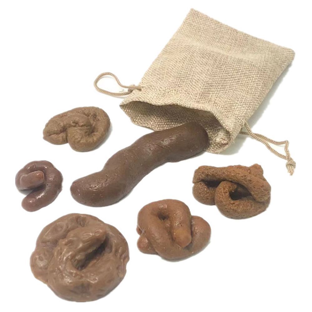 6Pcs Joke Tricky  Gadget Squis - огляд і ціна Fake Poop Gag Gift