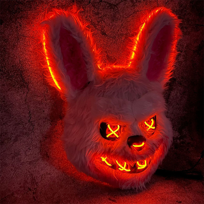 Bunny Mask Masquerade LED Rabb - огляд і ціна Led Purge Mask Halloween